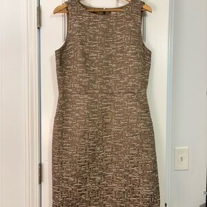 Banana Republic Textured Brown Midi Dress